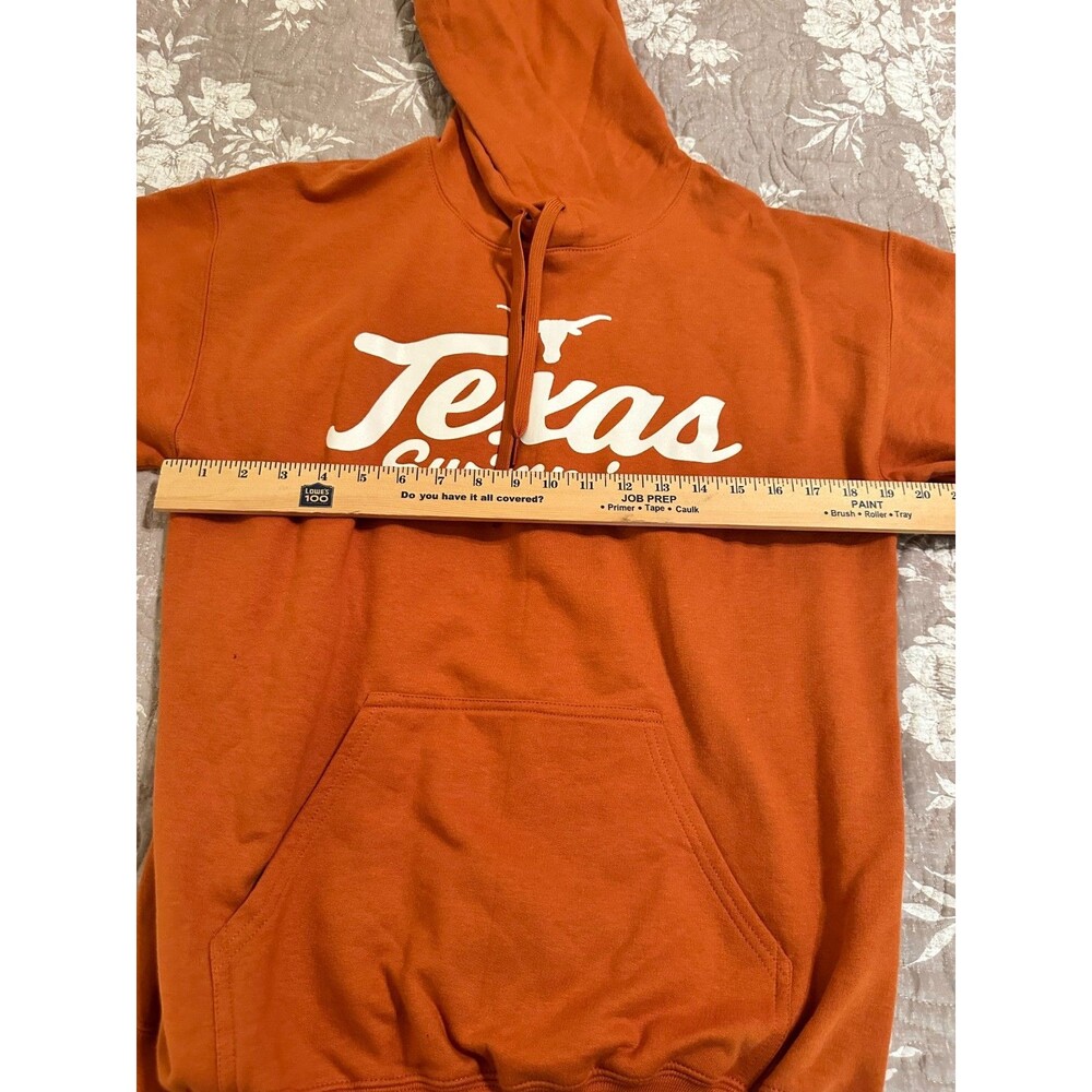 Gildan UT Texas Longhorns Swimming Hoodie Burnt Orange Fleece Sweatshirt Medium - Picture 2 of 6